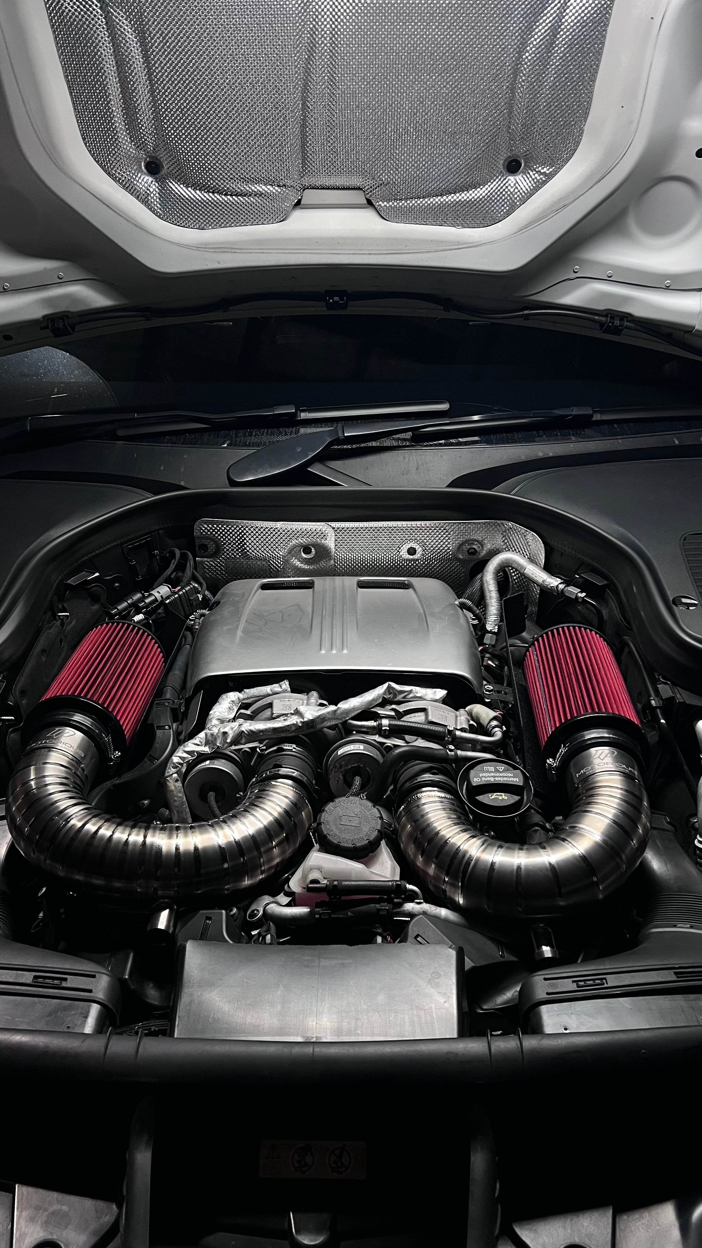 Motorious Performance Titanium Intake Kit - Mercedes C63S GLC63S AMG M177 - Motorious Performance