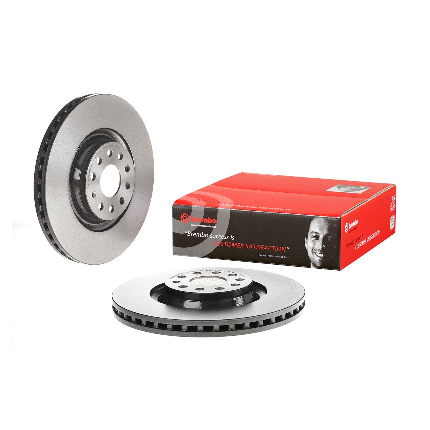 Brembo Front Premium Brake Rotor Set - VW Golf GTI/R MK7/7.5 & AUDI S3 8V/8.5V - Motorious Performance