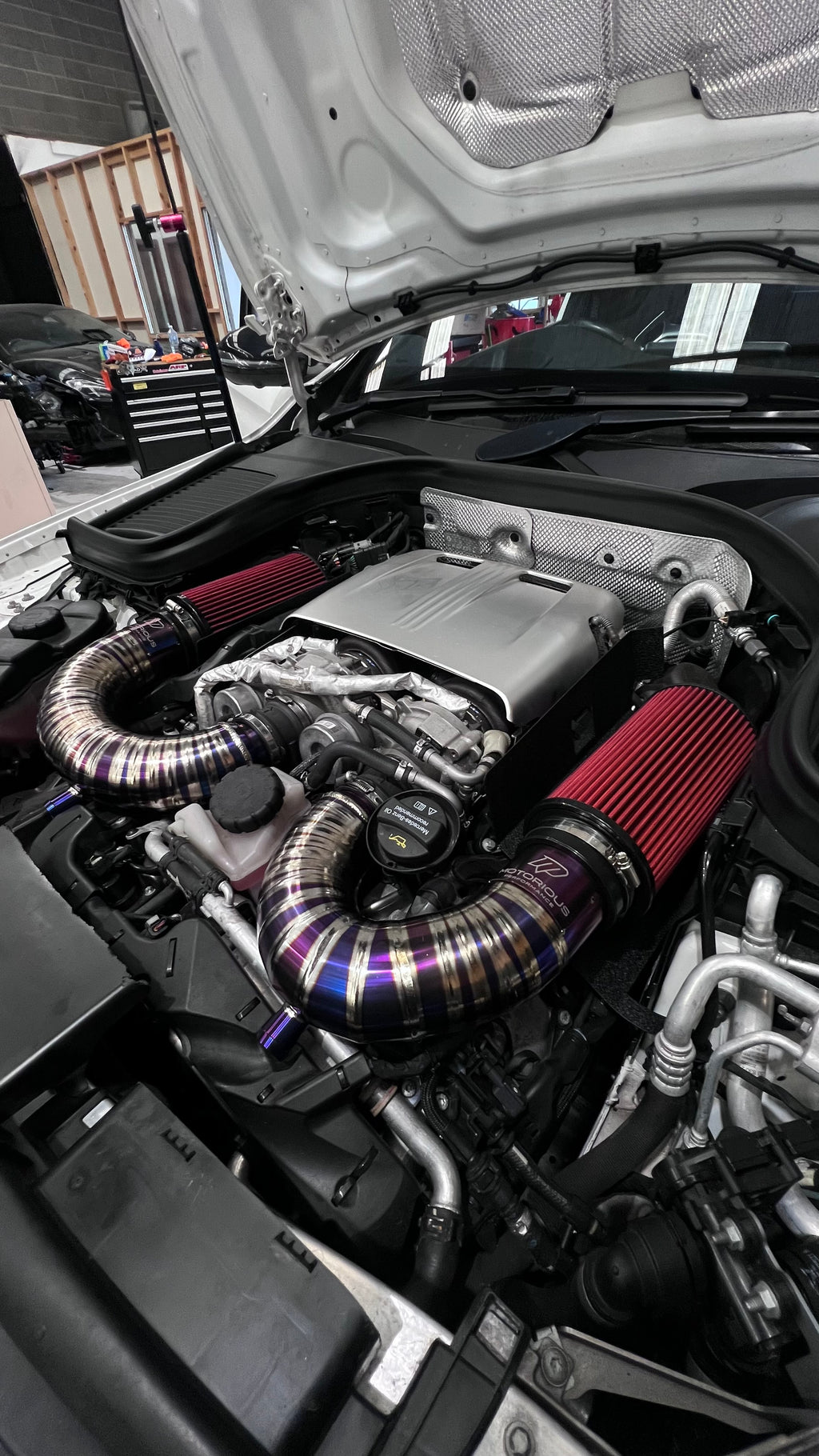 Motorious Performance Titanium Intake Kit - Mercedes C63S AMG A205/C205/S205/W205 - Motorious Performance