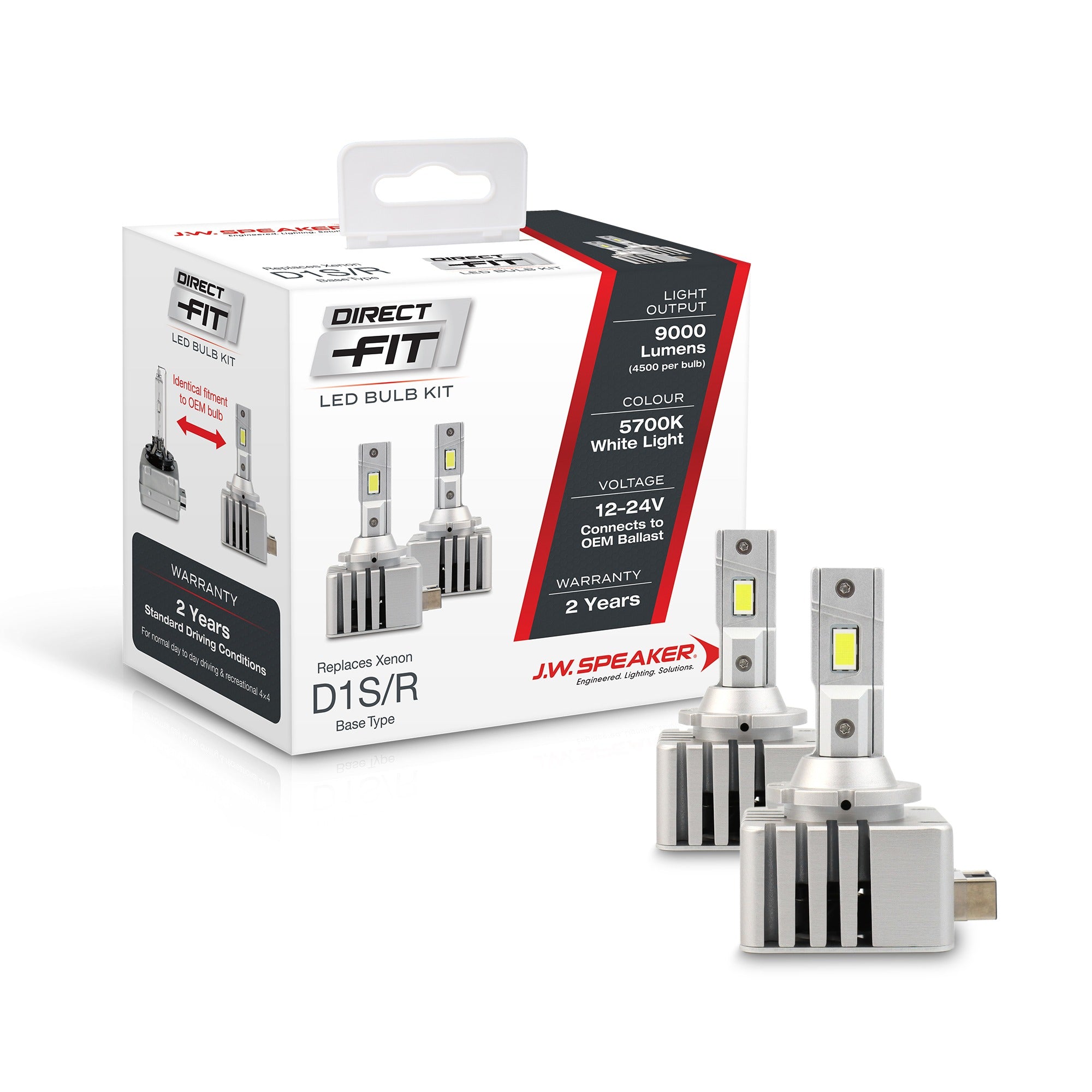 JW Speaker D1S LED Headlight Direct Fit Conversion Kit - Motorious Performance