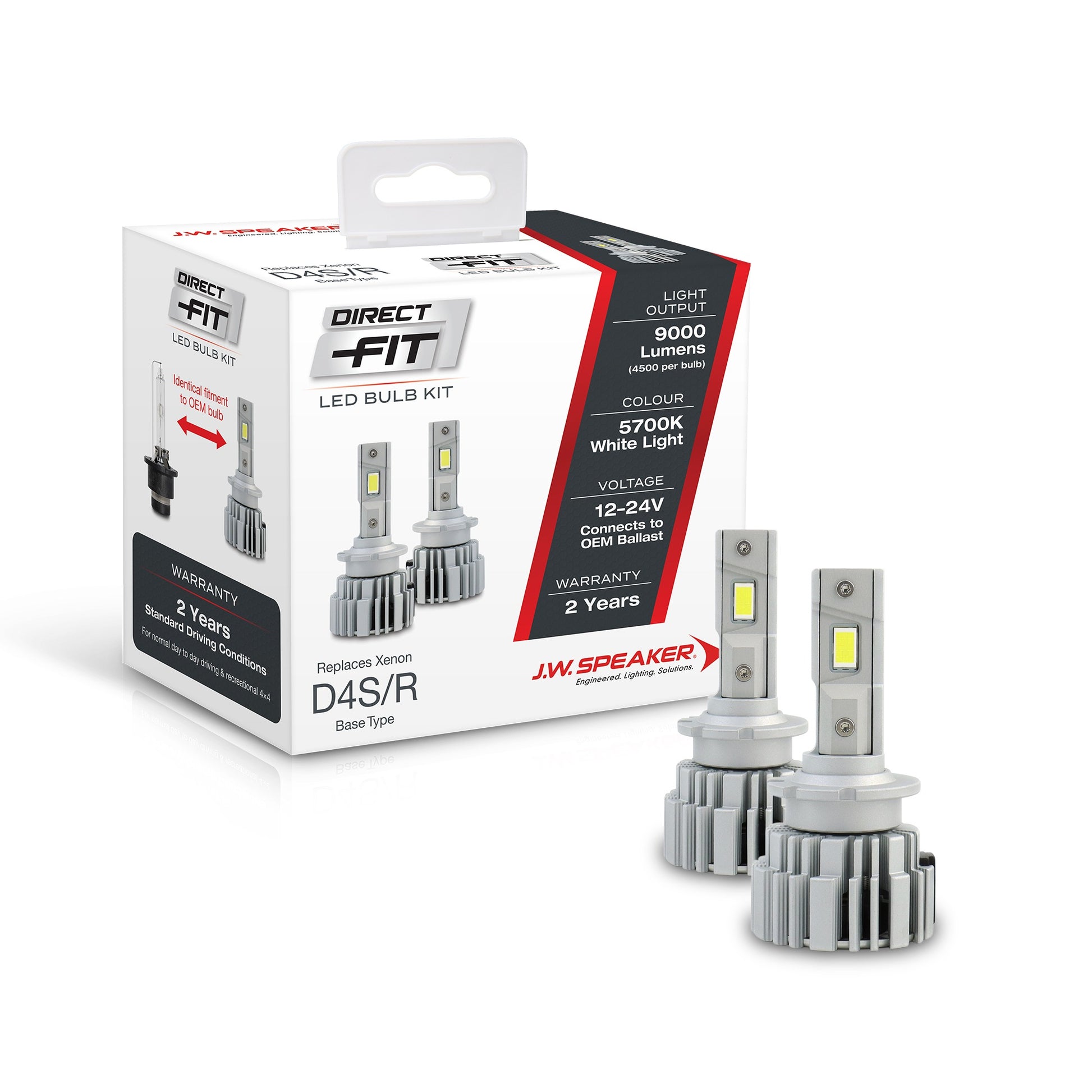 JW Speaker D4S LED Headlight Direct Fit Conversion Kit