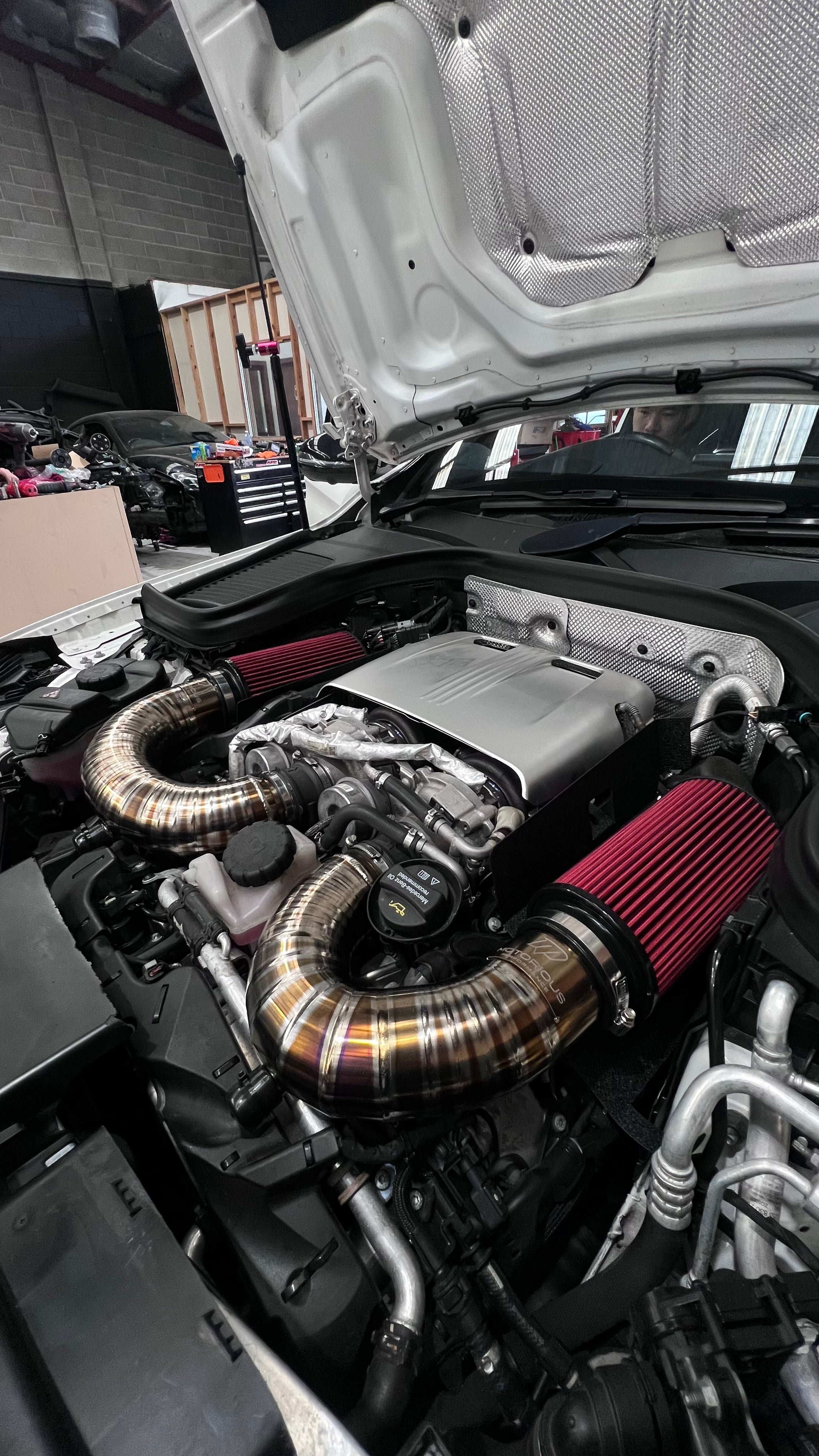 Motorious Performance Titanium Intake Kit - Mercedes C63S AMG A205/C205/S205/W205 - Motorious Performance
