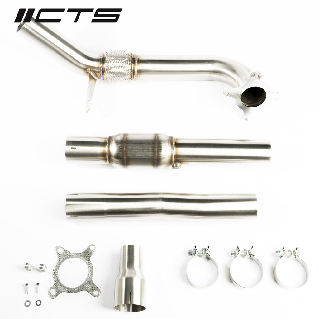 CTS High Flow Catted/Catless 3" Downpipe (AWD) - VW Golf R MK6 Audi S3 8P - Motorious Performance
