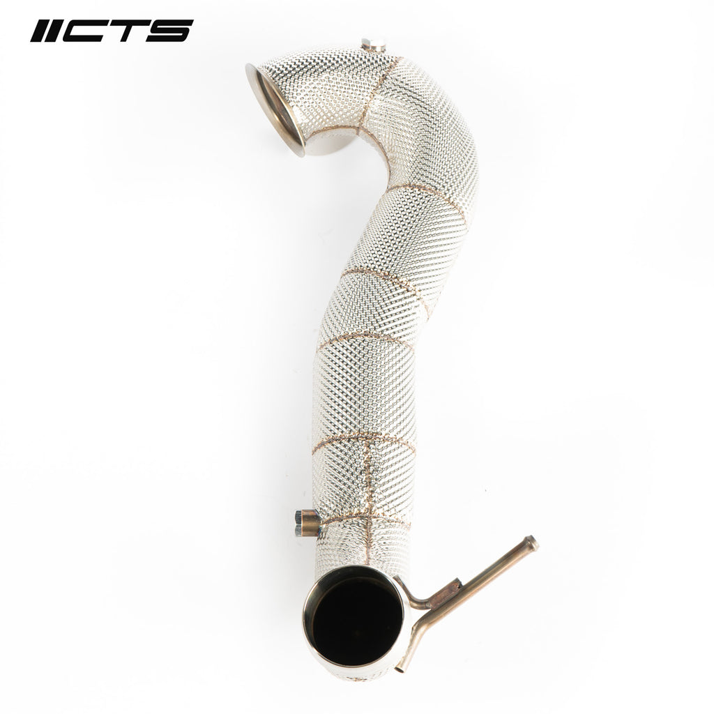 CTS High Flow Catless 3.5" Downpipe - Mercedes A45/CLA45/GLA45 AMG M133 - Motorious Performance