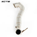 CTS High Flow Catless 3.5" Downpipe - Mercedes A45/CLA45/GLA45 AMG M133 - Motorious Performance