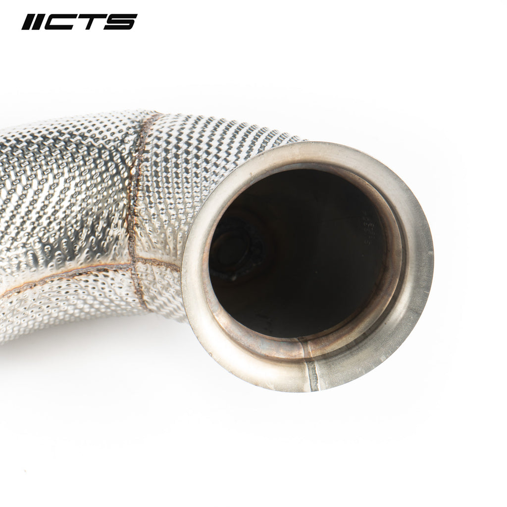CTS High Flow Catless 3.5" Downpipe - Mercedes A45/CLA45/GLA45 AMG M133 - Motorious Performance