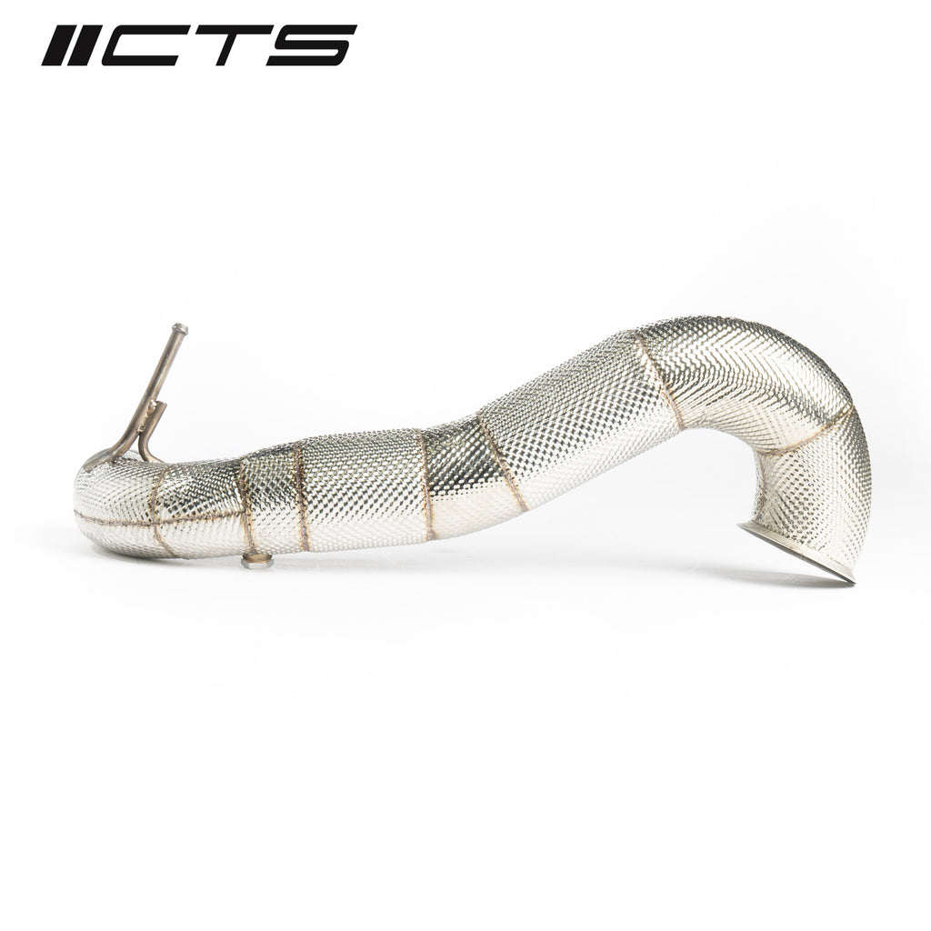 CTS High Flow Catless 3.5" Downpipe - Mercedes A45/CLA45/GLA45 AMG M133 - Motorious Performance