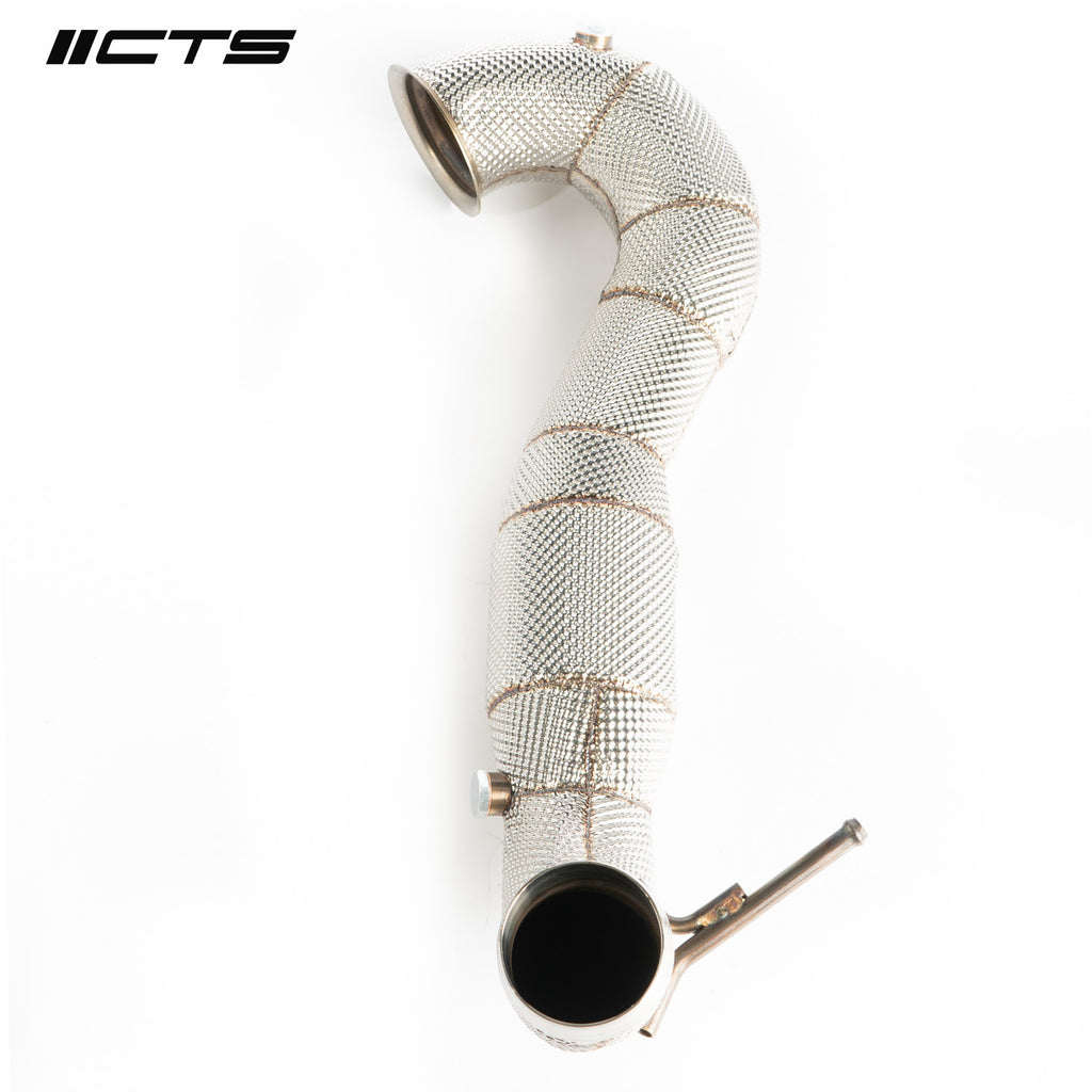 CTS High Flow Catted 3.5" Downpipe - Mercedes A45/CLA45/GLA45 AMG M133 - Motorious Performance