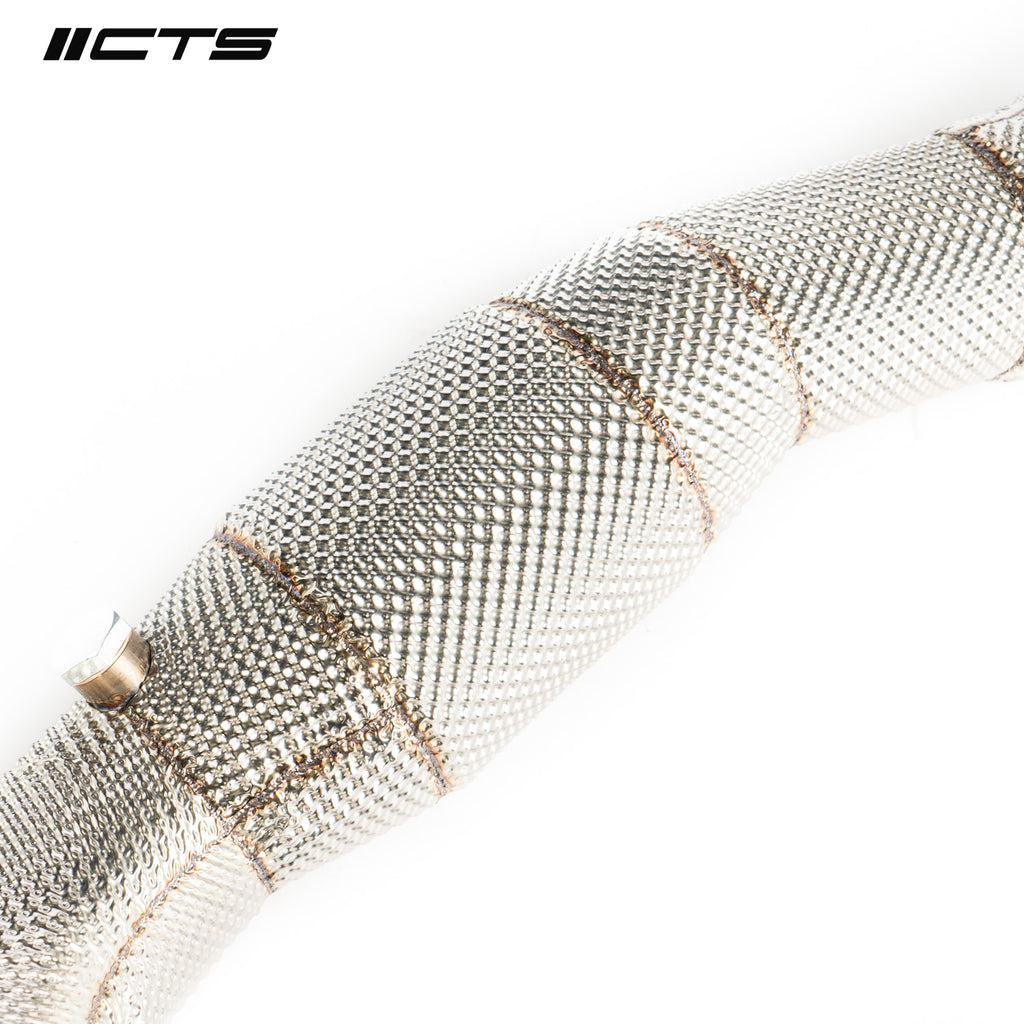 CTS High Flow Catted 3.5" Downpipe - Mercedes A45/CLA45/GLA45 AMG M133 - Motorious Performance