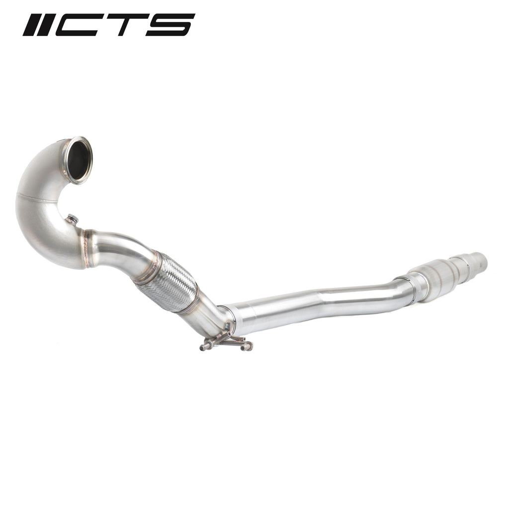 CTS High Flow Catted 3.5" Downpipe (AWD) - VW Golf R MK7/7.5 Audi S3 8V - Motorious Performance