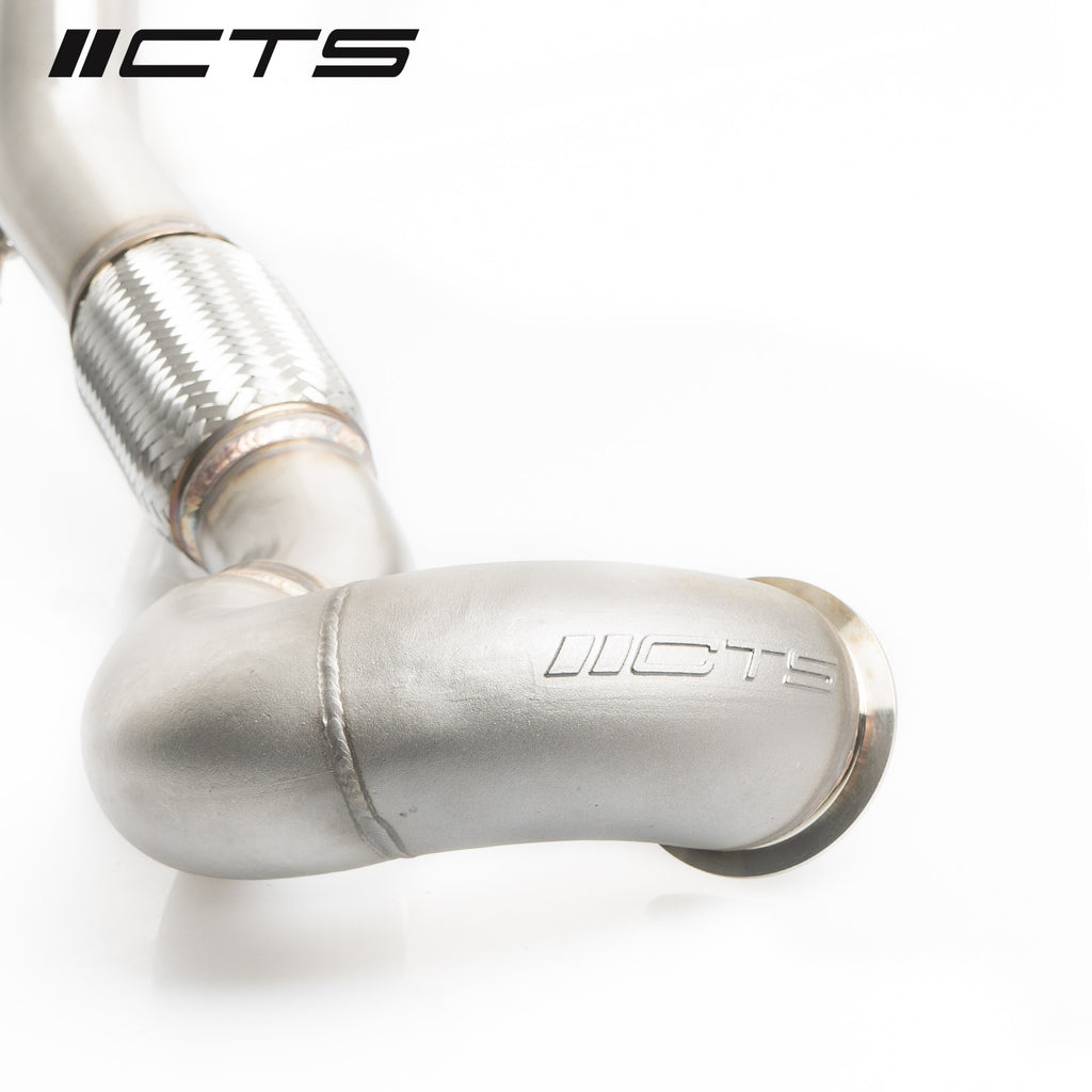 CTS High Flow Catted 3.5" Downpipe (AWD) - VW Golf R MK7/7.5 Audi S3 8V - Motorious Performance
