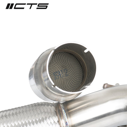 CTS High Flow Catted 3.5" Downpipe (AWD) - VW Golf R MK7/7.5 Audi S3 8V