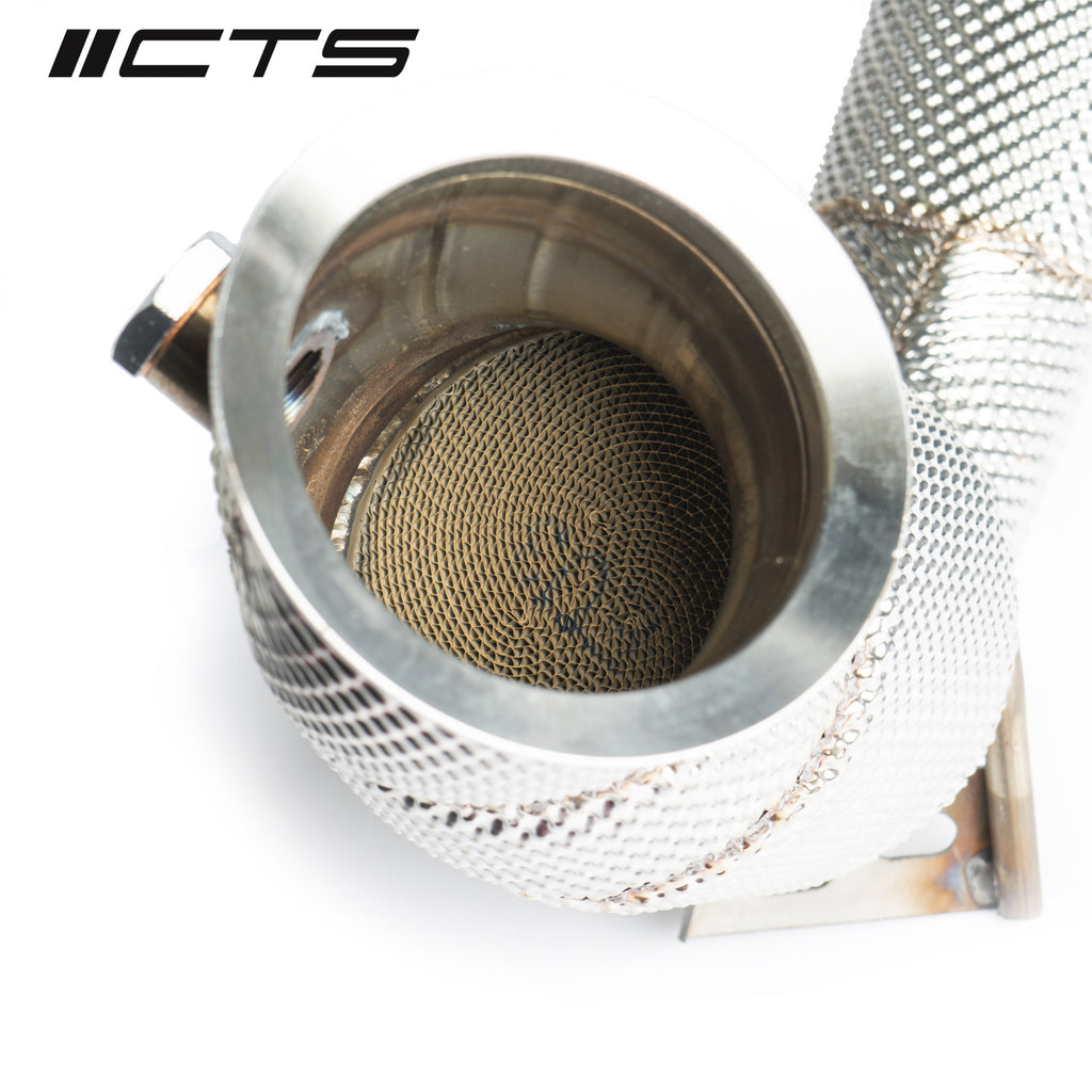 CTS High Flow Catted Downpipe - Mercedes C63S AMG A205/C205/S205/W205 - Motorious Performance