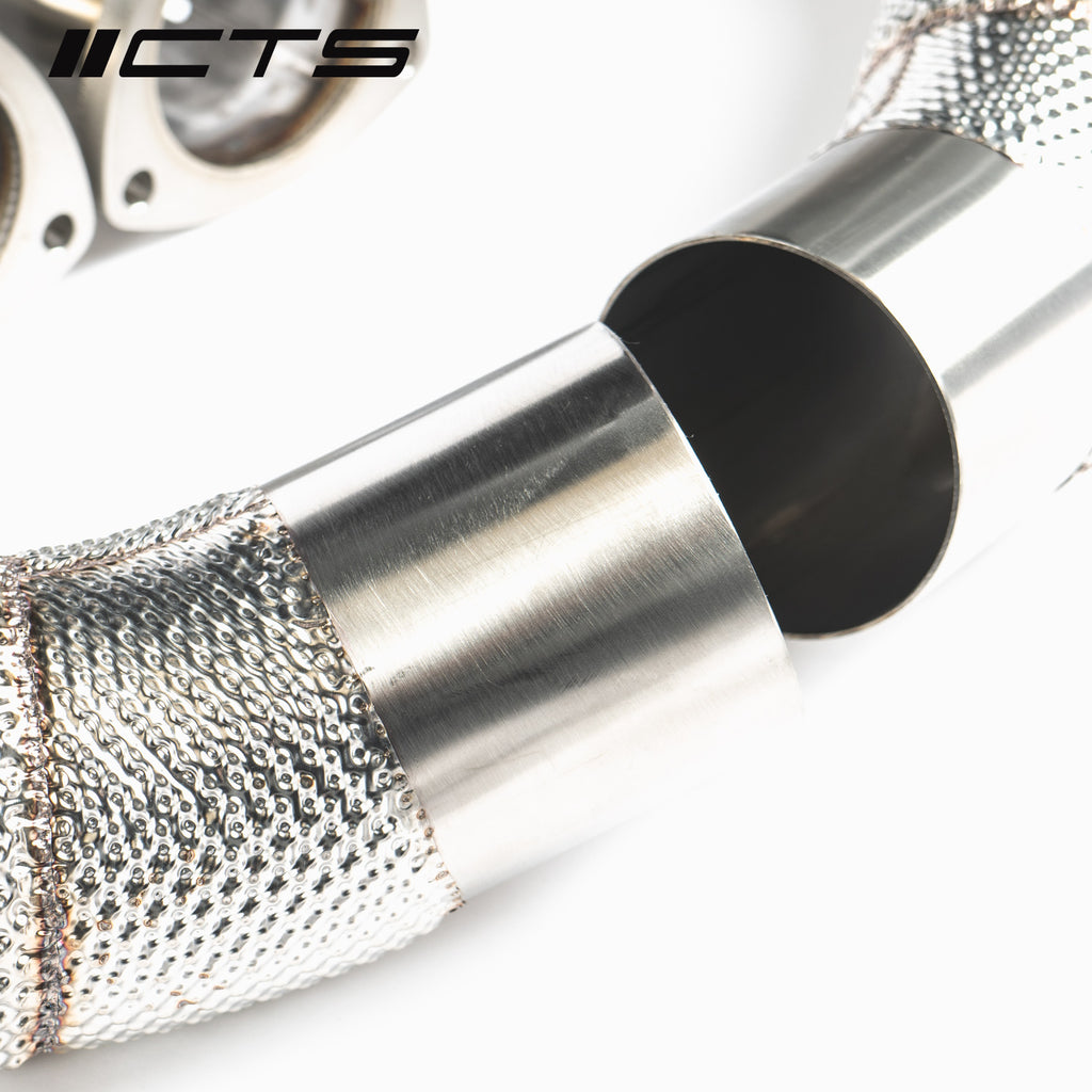 CTS High Flow Catless Downpipe - Audi RS6/RS7 C8 - Motorious Performance