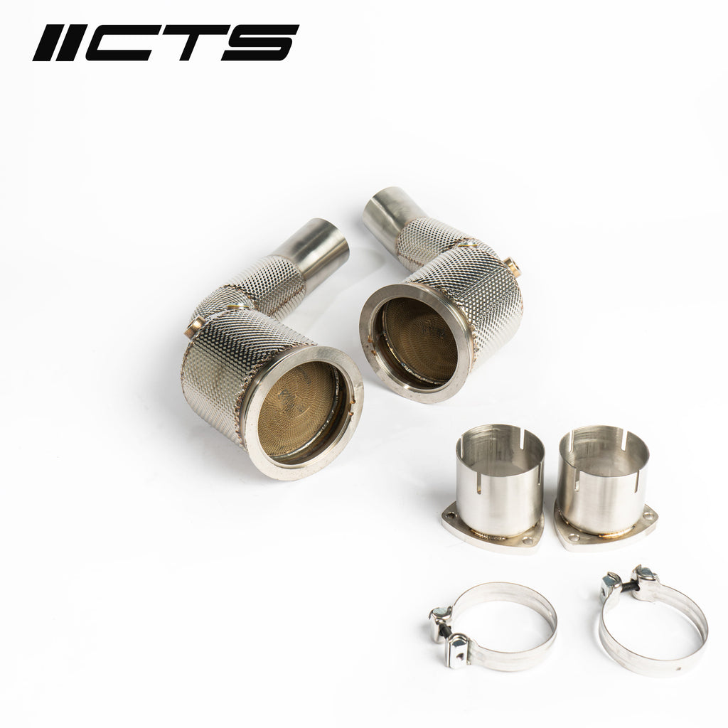 CTS High Flow Catted Downpipe - Audi RS6/RS7 C8 - Motorious Performance