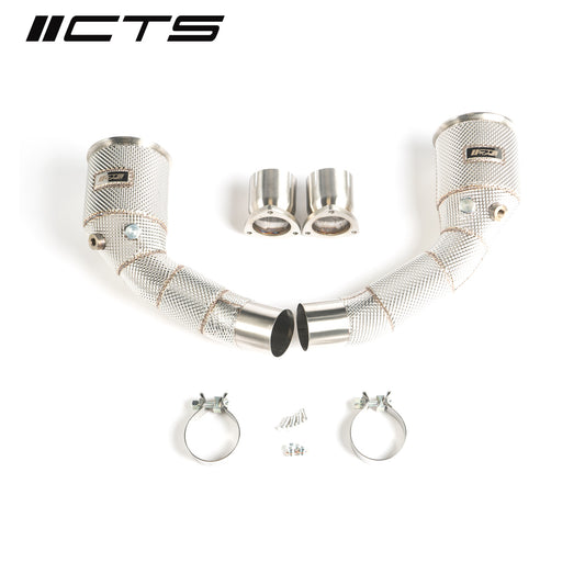 CTS High Flow Catless Downpipe - Audi RS6/RS7 C8