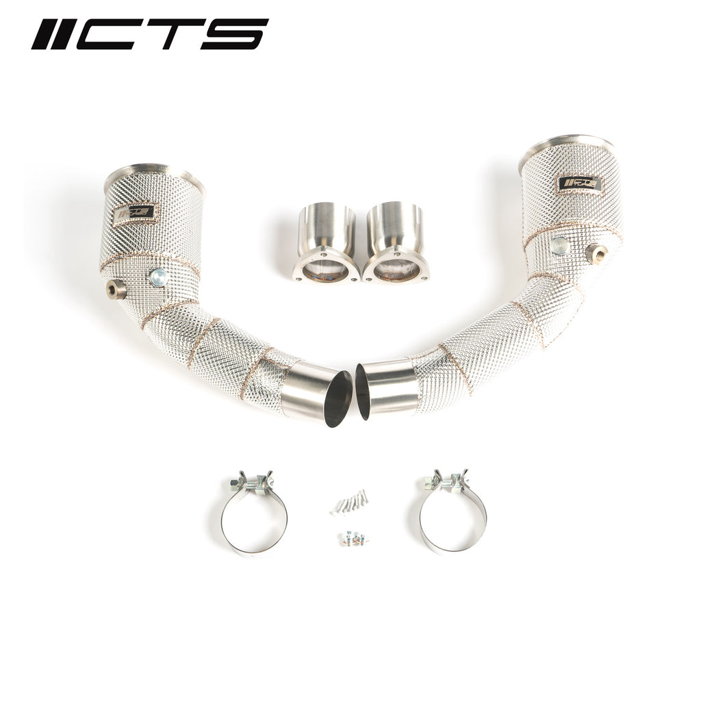 CTS High Flow Catless Downpipe - Audi RS6/RS7 C8 - Motorious Performance