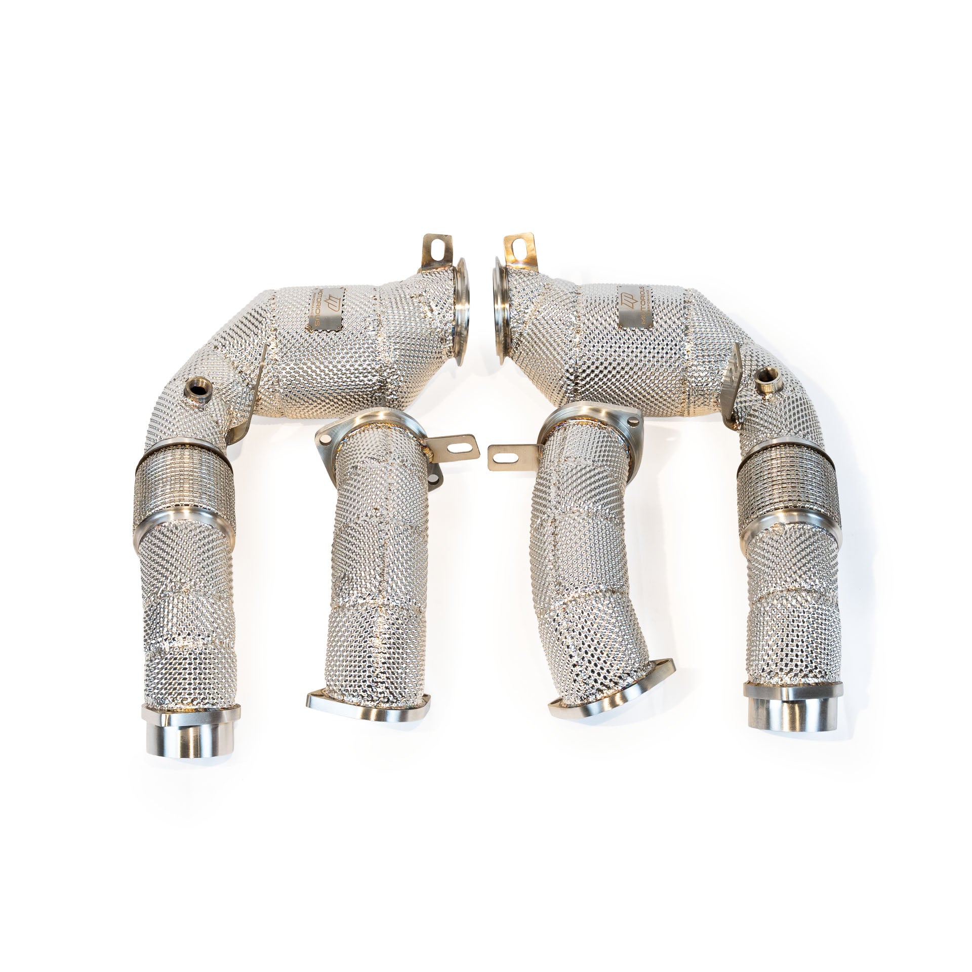 Motorious Performance Catted 3" Downpipe W/Heatshield - BMW X5M X6M F95/F96 LCI 2024+