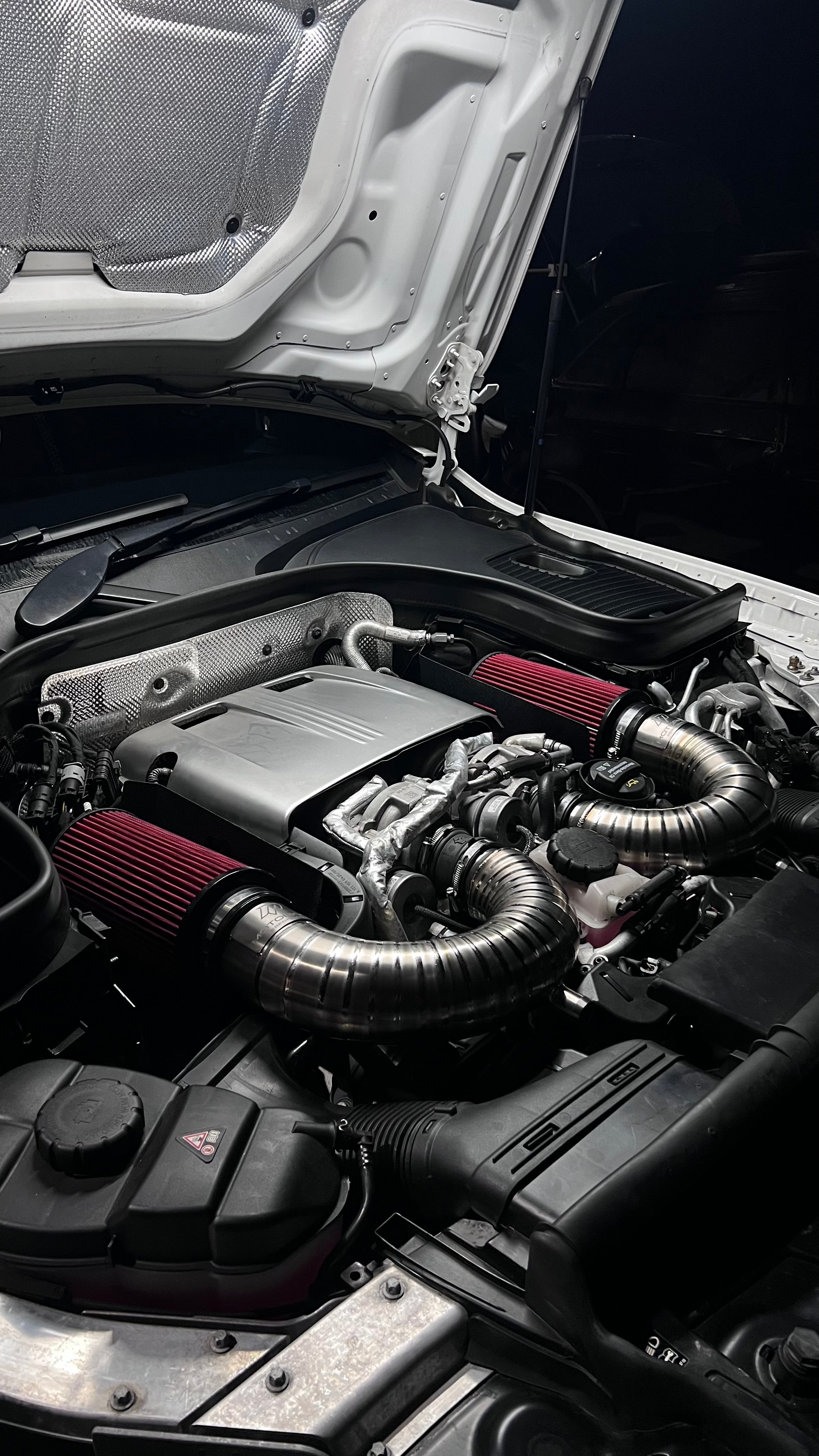 Motorious Performance Titanium Intake Kit - Mercedes C63S GLC63S AMG M177 - Motorious Performance