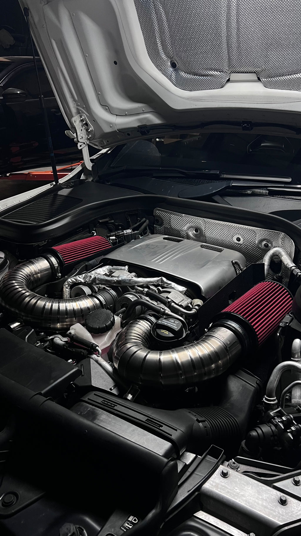 Motorious Performance Titanium Intake Kit - Mercedes C63S GLC63S AMG M177 - Motorious Performance
