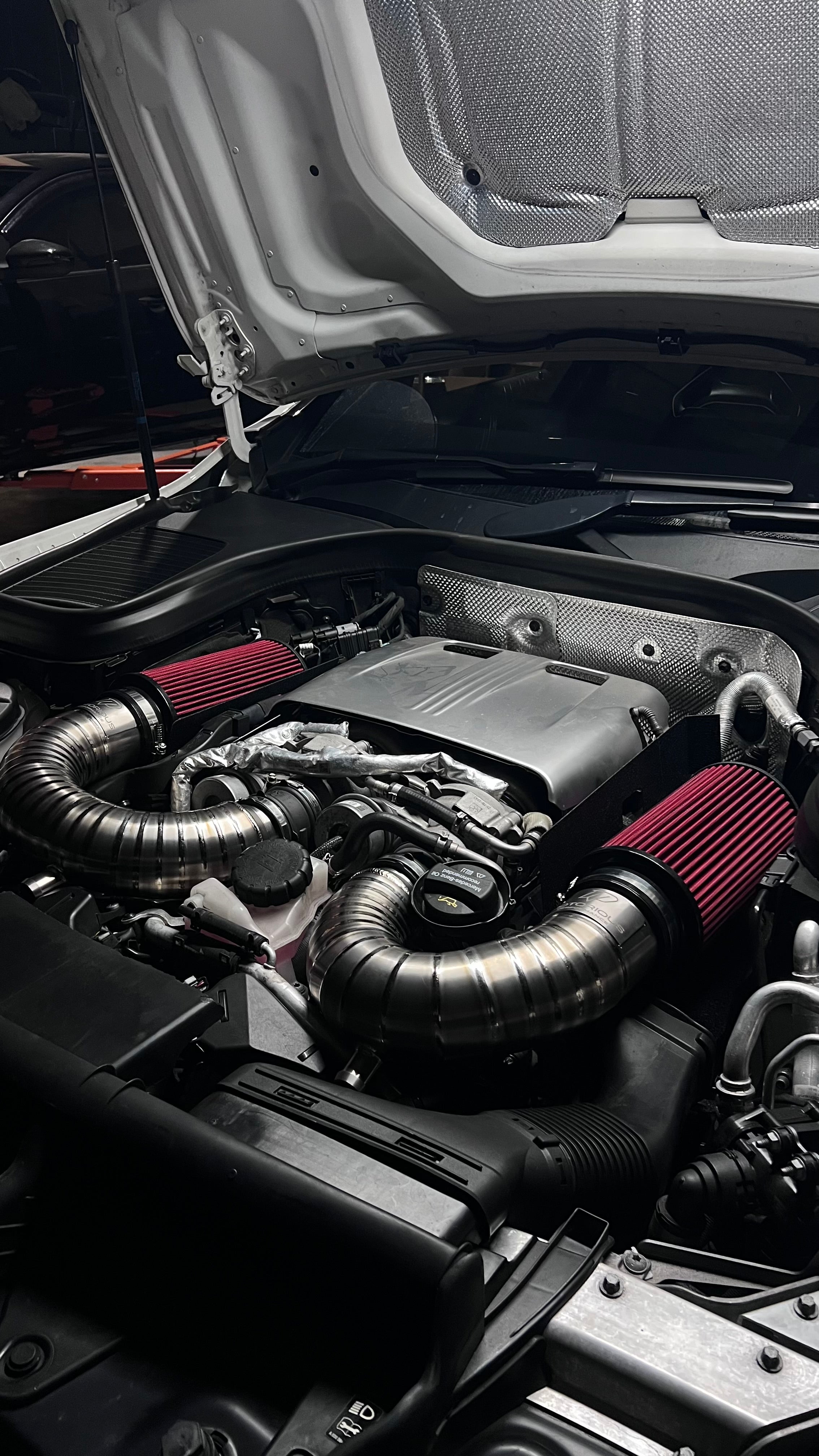 Motorious Performance Titanium Intake Kit - Mercedes C63S GLC63S AMG M177 - Motorious Performance