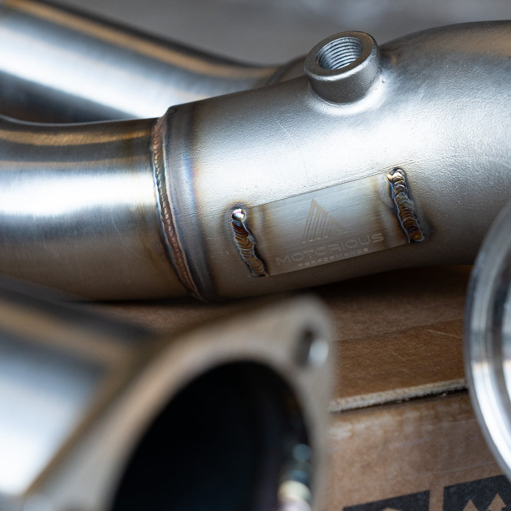 Motorious Performance Catless Downpipe & Midpipe Kit - Audi 8.5V/8Y RS3 8V RS3, 8S TTRS - Motorious Performance