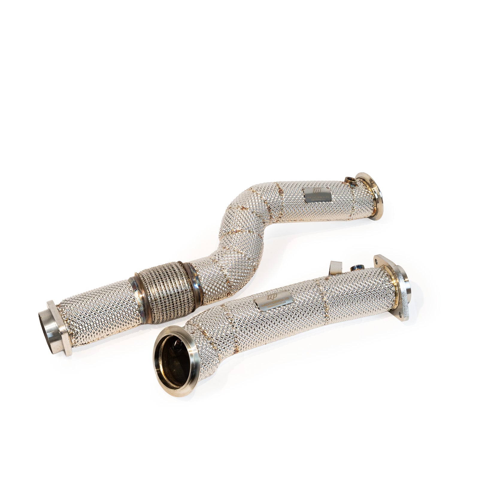 Motorious Performance Catless 3" Downpipe W/Heatshield - BMW S58 M2 M3 M4 G87/G80/G82 - Motorious Performance