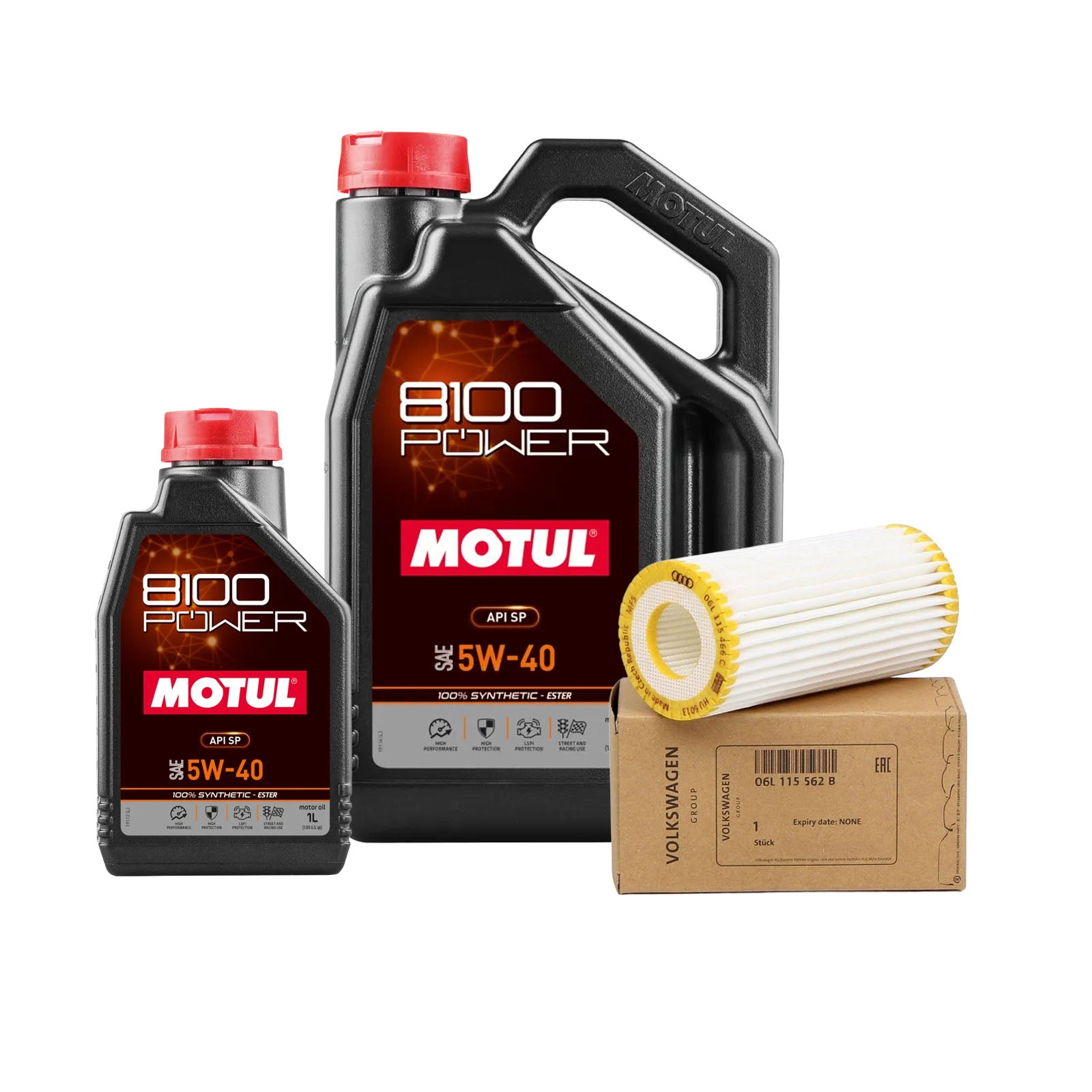 Motul 8100 Power Oil Change Service Kit - Volkswagen Golf R MK7/7.5