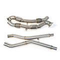 Motorious Performance Catted 3" Downpipe W/Heatshield - Audi RS6/RS7/S6/S7 C7 4.0 TFSI - Motorious Performance