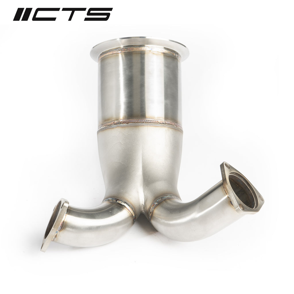 CTS High Flow Catted 3.5" Downpipe - Audi S4 S5 B9 3.0T - Motorious Performance