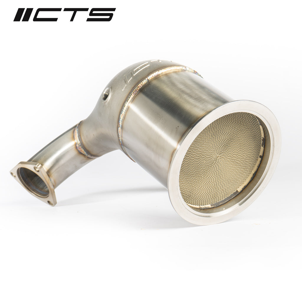 CTS High Flow Catted 3.5" Downpipe - Audi S4 S5 B9 3.0T - Motorious Performance