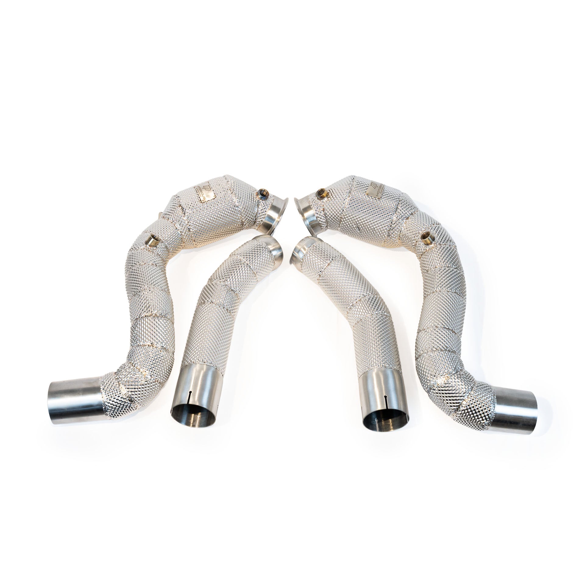Motorious Performance Catted 3" Downpipe W/Heatshield -  Mercedes C63S AMG A205/C205/S205/W205 - Motorious Performance