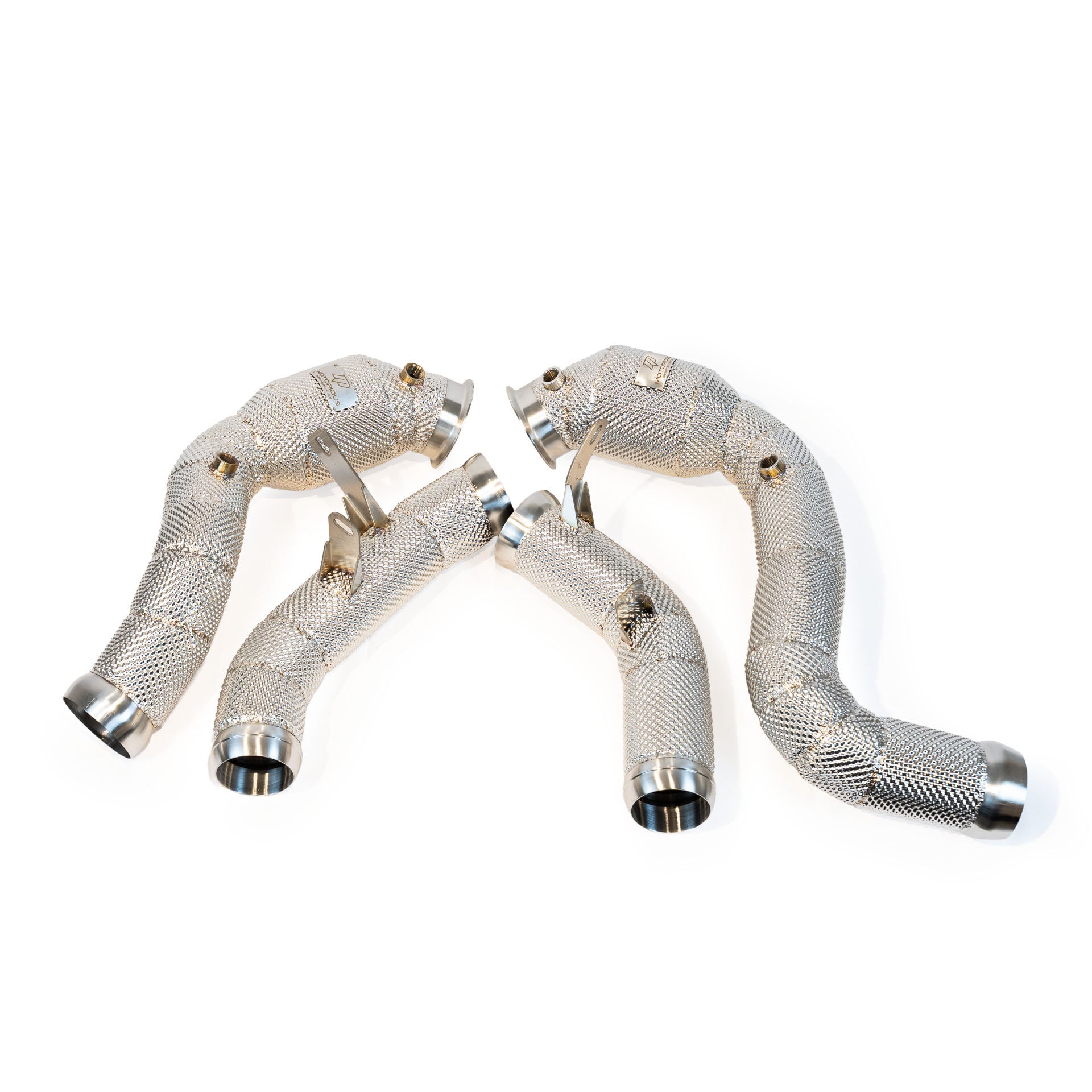 Motorious Performance Catted 3" Downpipe W/Heatshield - Mercedes E63S AMG W213 - Motorious Performance