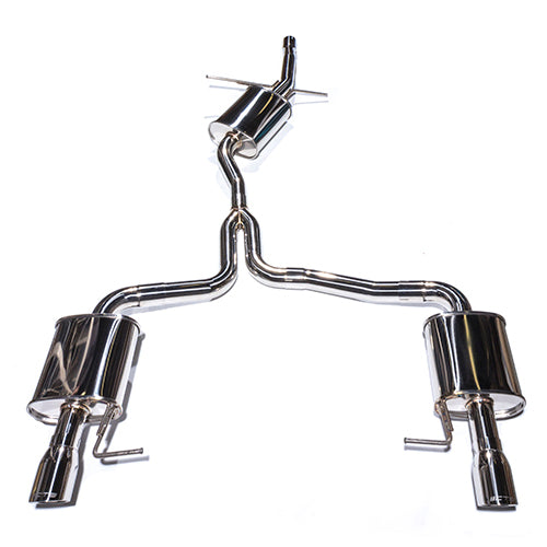 CTS Dual Catback Exhaust System - Audi A4 B8 2.0T (Sedan/Wagon) - Motorious Performance