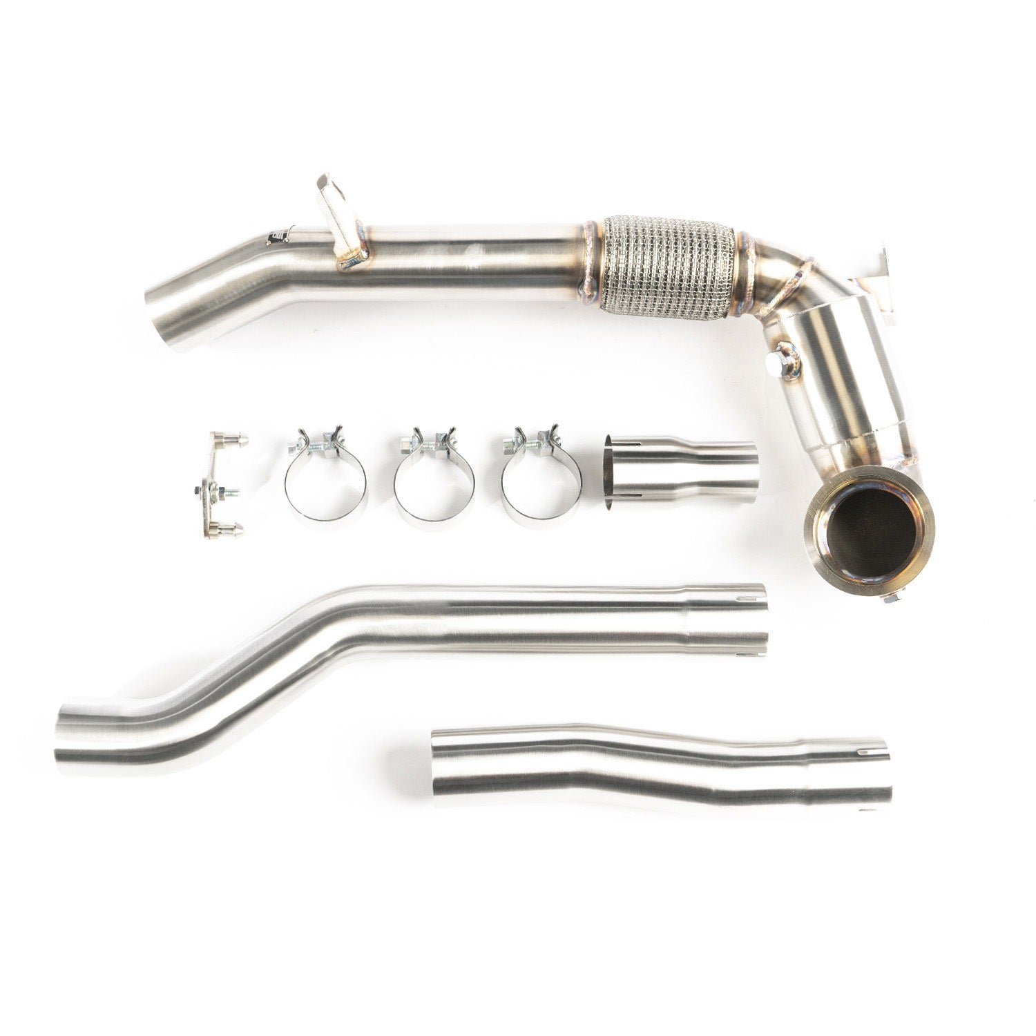CTS High Flow Catted 3.5" Downpipe (AWD) - VW Golf R MK8 Audi S3 8Y - Motorious Performance
