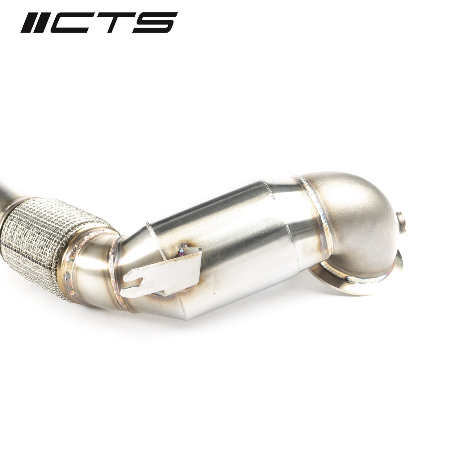 CTS High Flow Catted 3.5" Downpipe (AWD) - VW Golf R MK8 Audi S3 8Y - Motorious Performance