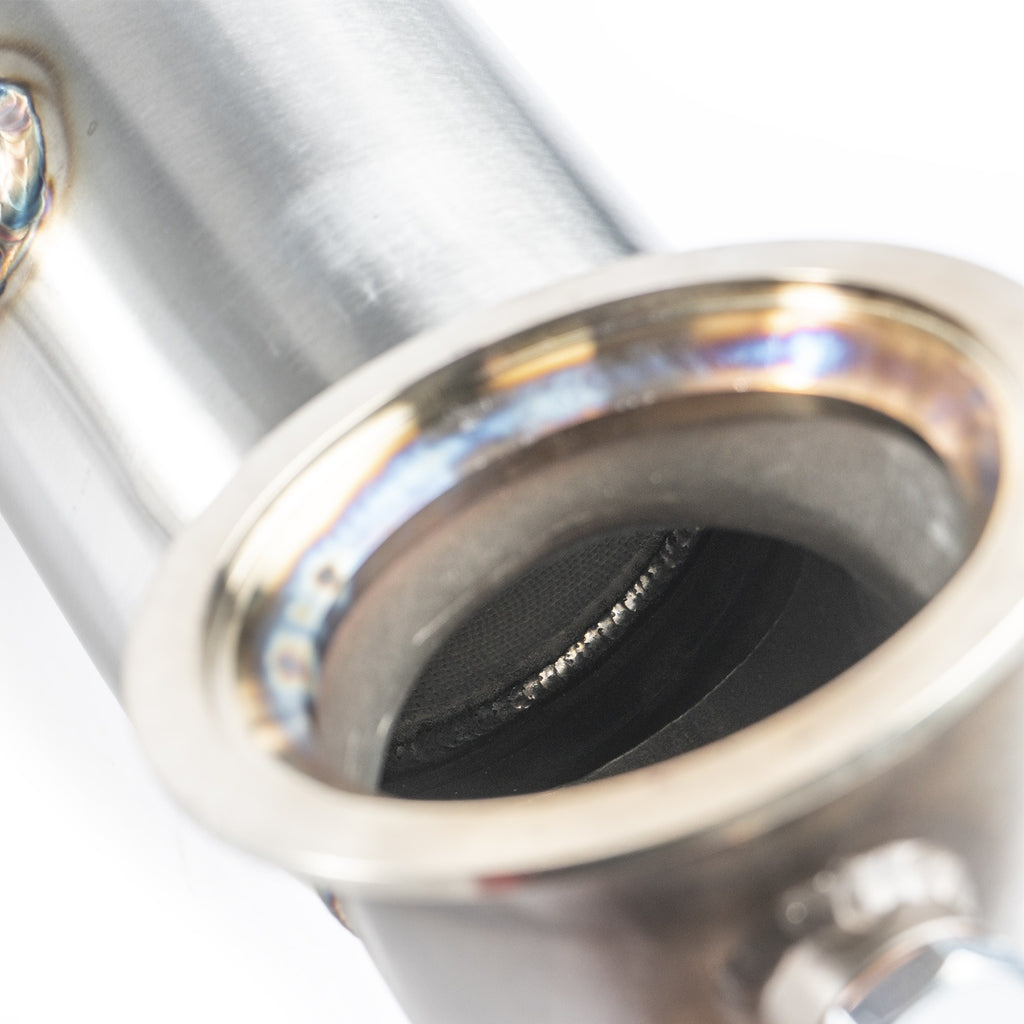 CTS High Flow Catted 3.5" Downpipe (AWD) - VW Golf R MK8 Audi S3 8Y